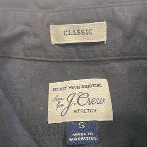 Men’s black j crew button down
